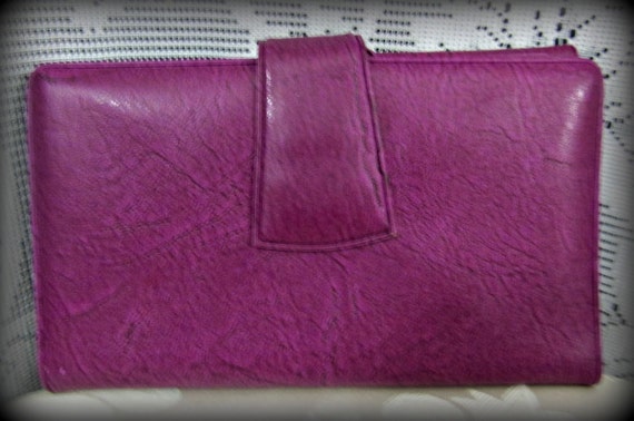 Purple wallet, Vintage wallet, Folding wallet, Ch… - image 4