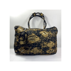 Fish design Travel bag, Overnight bag, Fish tote bag, Beach bag, Personal luggage, Duffel style bag,  Medium size luggage, Carry on Bag