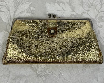 Monedero metálico, billetera vintage, billetera plegable, monedero de monedas, monedero, billetera de mujer, billetera de oro, billetera de oro