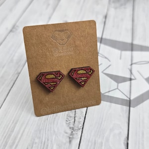 Custom Superhero Earrings Comics Inspired