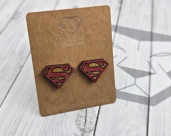 Custom Superhero Earrings Comics Inspired