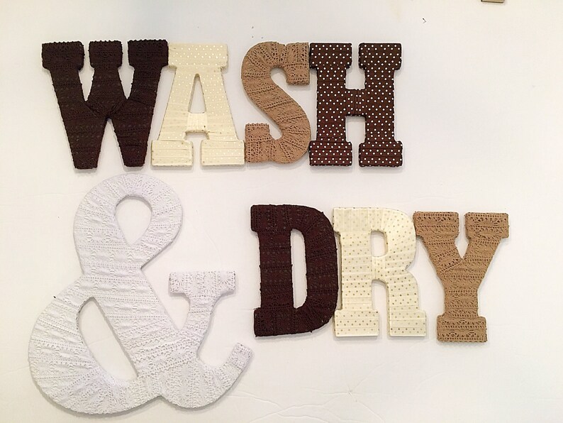 Wall Letters Laundry Room Decor Laundry Room Home Decor | Etsy