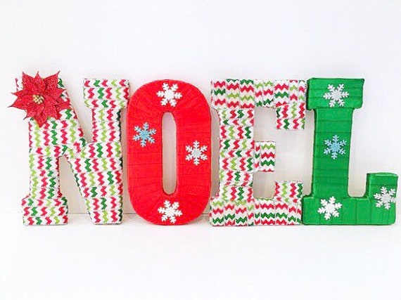 Noel Letters Noel Vintage Christmas Mantle Christmas Home Etsy