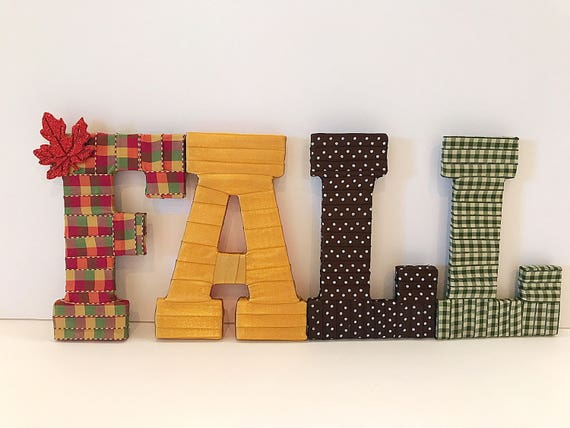 Fall Decorations Home Decor Fall Letters Fall Home Decor Etsy
