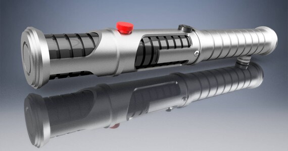 photo Quinlan Vos Lightsaber Hilt quinlan vos s lightsaber kit prop cosplay collection etsy