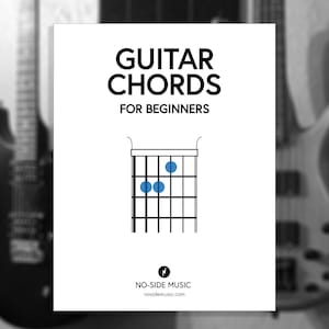 Guitar Chord Packet For Beginners - Digital Download, Printable Packet, Musical Instrument, No-Side Music, Guitar Chords for Beginners