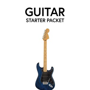 Guitar Starter Packet - Digital Download, Printable Packet, Musical Instrument, Practice Log, Chords, Practice Journal, Music Theory, Guitar
