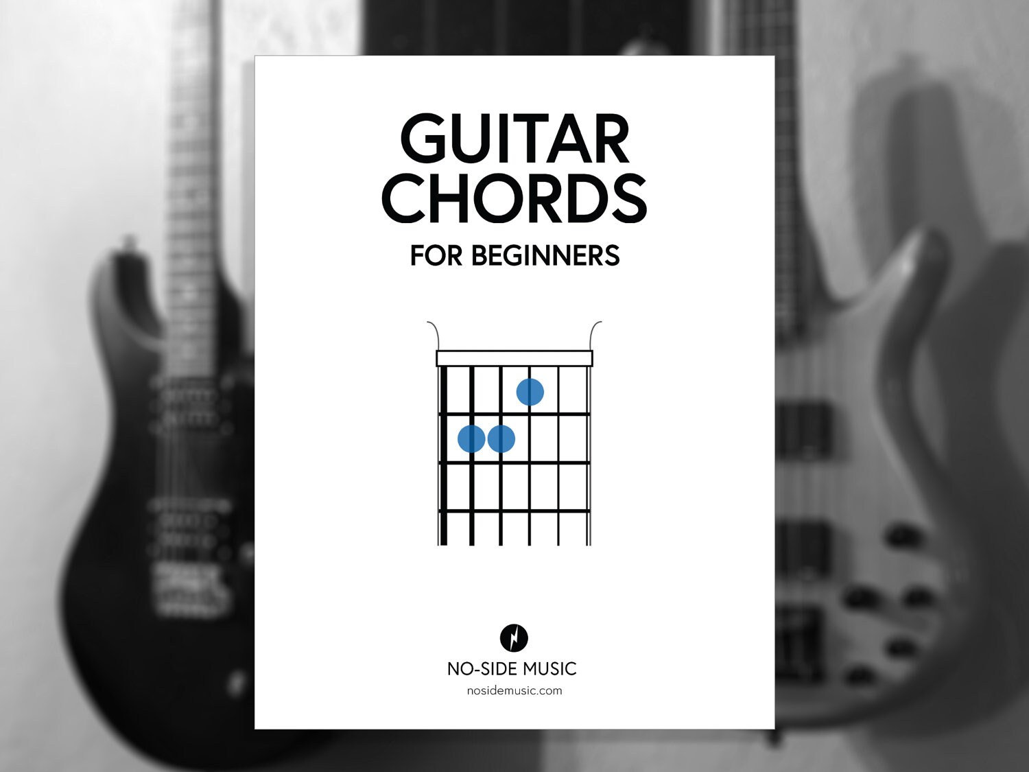 Guitar Chord Packet For Beginners - Digital Download, Printable Packet, Musical Instrument, No-Side Music, Guitar Chords for Beginners