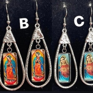 Virgen De Guadalupe Earrings, Virgen Earrings, Virgen Jewelry, La Mialgrosa Earrings, Virgencita Earrings, Nuestra Cultura Earrings