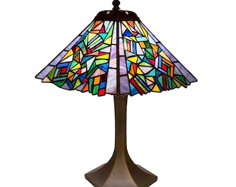 Stained Glass Table Lamp "Patchwork"