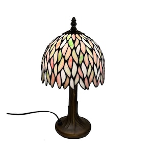 Lámpara de mesa de vidrio de colores "Hortensia"