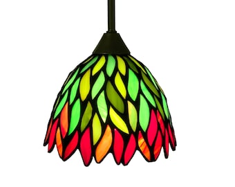Stained Glass Art Nouveau Pendant Lamps Replacement Lampshades "Dream"