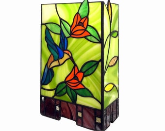 Stained Glass Table Lamp "Hummingbird"