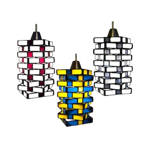 Abat-jour de rechange pour lampes suspendues en vitrail