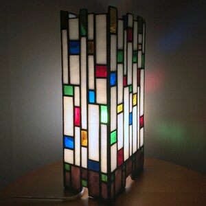 Stained Glass Modern Design Abstract Lamp Matilda image 3