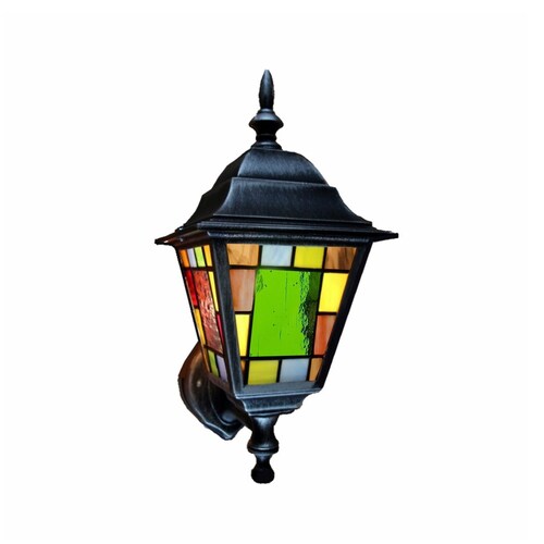 Stained glass outdoor light fixtures deals