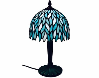 Stained Glass Table Lamp "Winter"