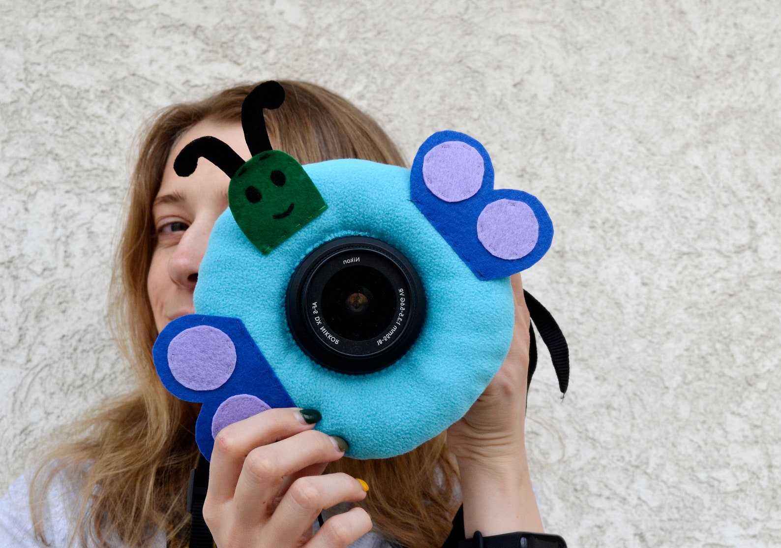 Butterfly camera lens buddy. blue camera lens buddy. Lens Etsy
