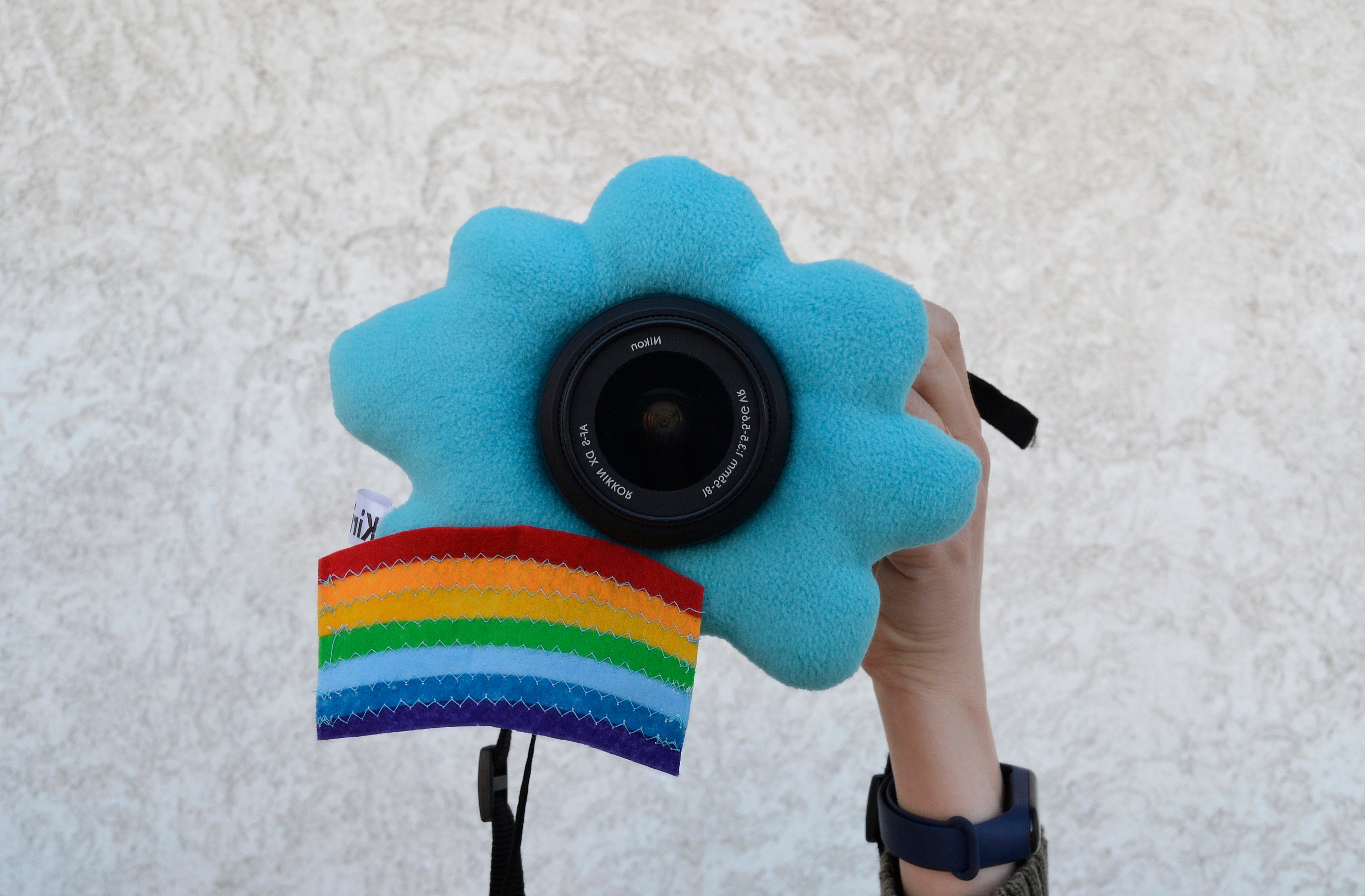 Cloud camera lens buddy. Rainbow lens buddy. Etsy