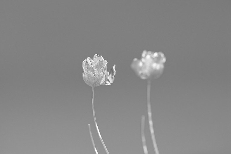 Orecchini Tulipano Arancione - Gioielli - Orecchini - Di L'angolo D - Foto 8