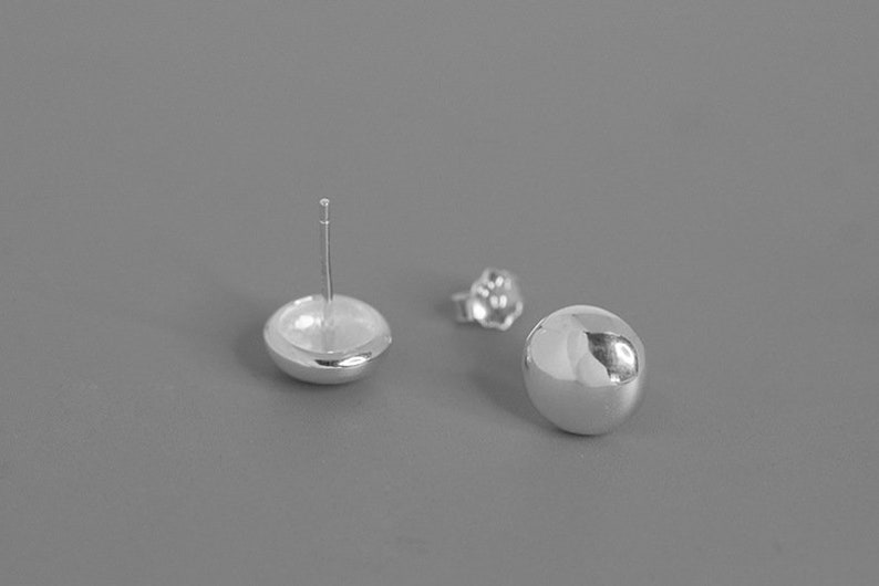 Liquid Metal Charm Earringsterling Silver Quicksilver Drop Etsy