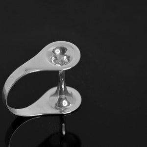 Wormhole Cosmos Charm Ring-sterling Silver Black White Hole Ring ...