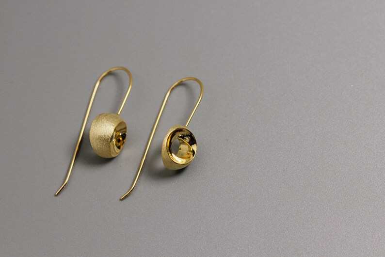 Circle Open Hole Earringsterling Silver Round Charm Dangle Etsy