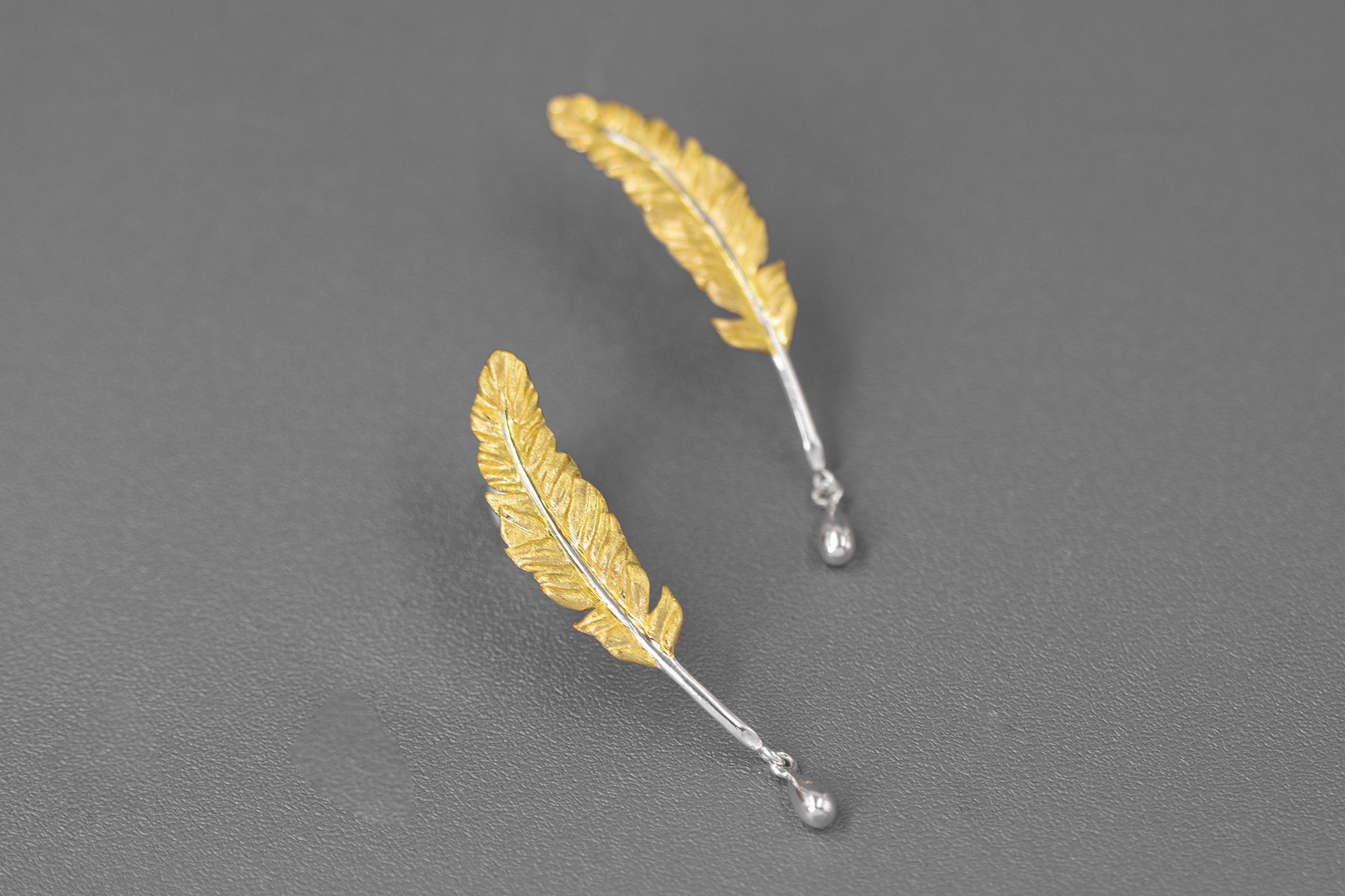 Quill Pen Earrings-sterling Silver Feather Pen Earrings-quill - Etsy