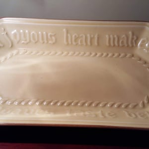Pfaltzfraff Vintage Village Pattern Bread Platter (stoneware)