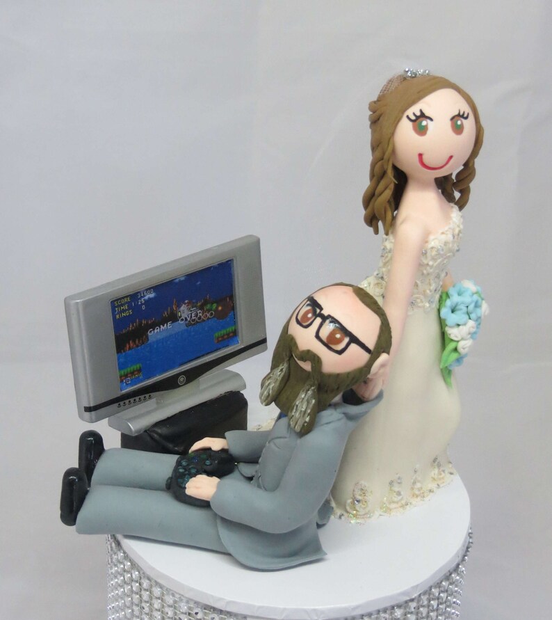 Bride Dragging Groom Cake Topper Wedding Cake Topper Etsy Australia