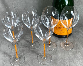 RARE Champagne glass Trendy Prestige Veuve Clicquot Ponsardin vintage
