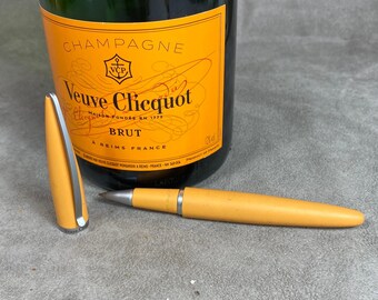 RARE Veuve Clicquot Orange Roller Pen with Case