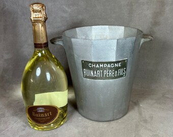 VERY RARE Ruinart vintage champagne bucket for bottle of champagne bucket , French Champagne, Champagne Gift Made in France 1900