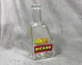 Carafe RICARD en verre vintage | Made in France | Années 1950