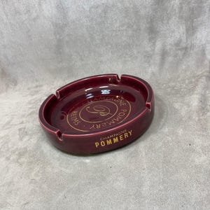 Ashtray in vintage porcelain champagne collection POMMERY  France