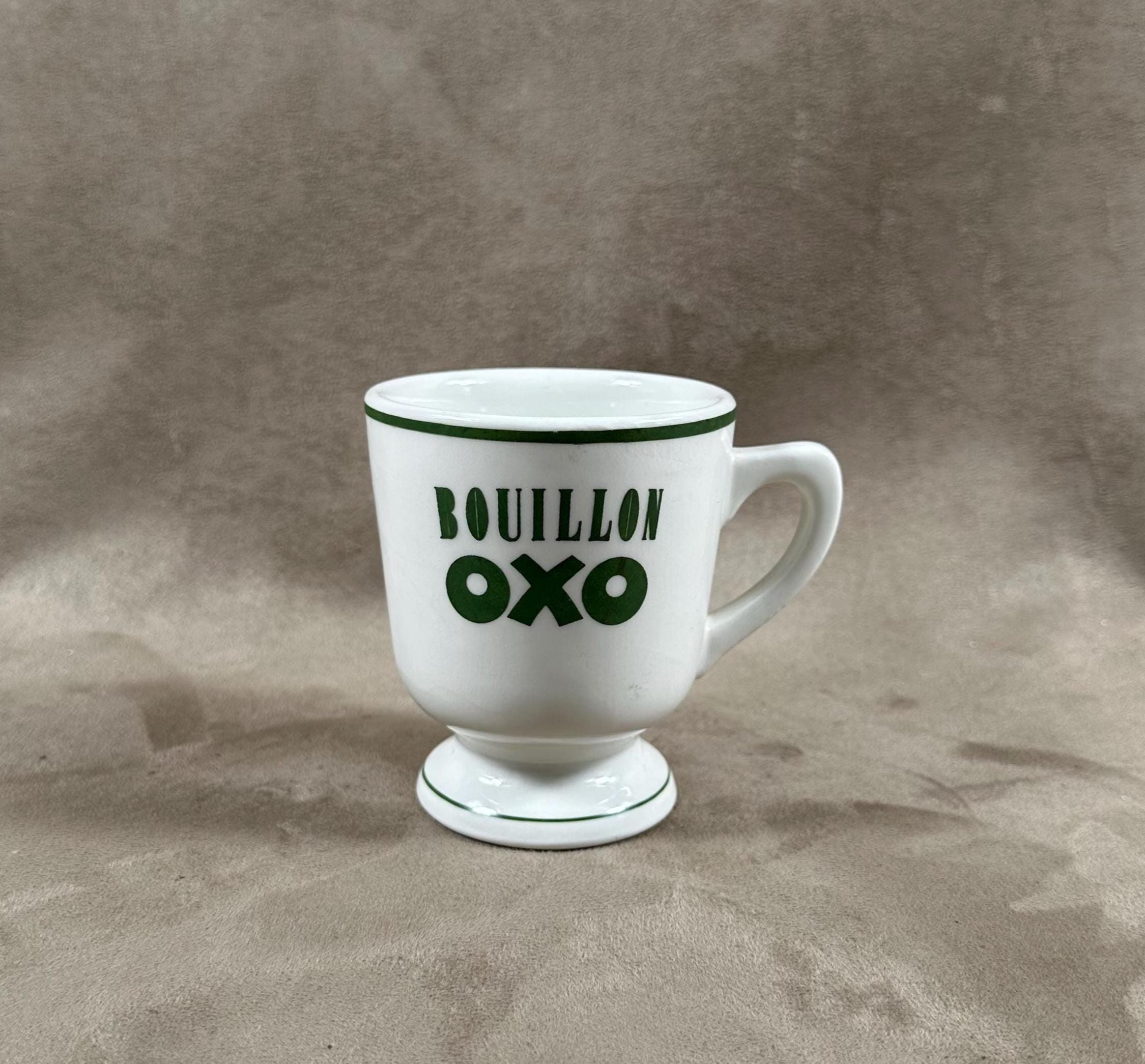 RARE Mug OXO in faience vintage Made in France 1950s