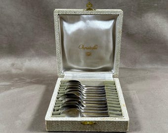 クリストフル Christofle銀メッキ製スプーン2本セット クリストフル スプーン2本、銀メッキメタル、フランス製