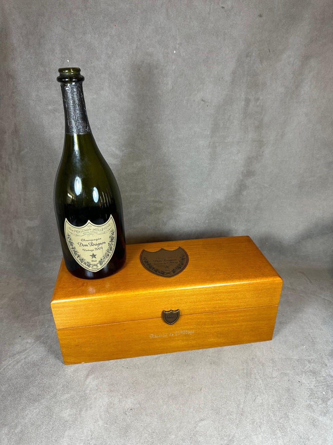 お歳暮 人気 Wooden RARE Champagne Vintage 1998 Vintage Perignon Dom Case フロアスタンド