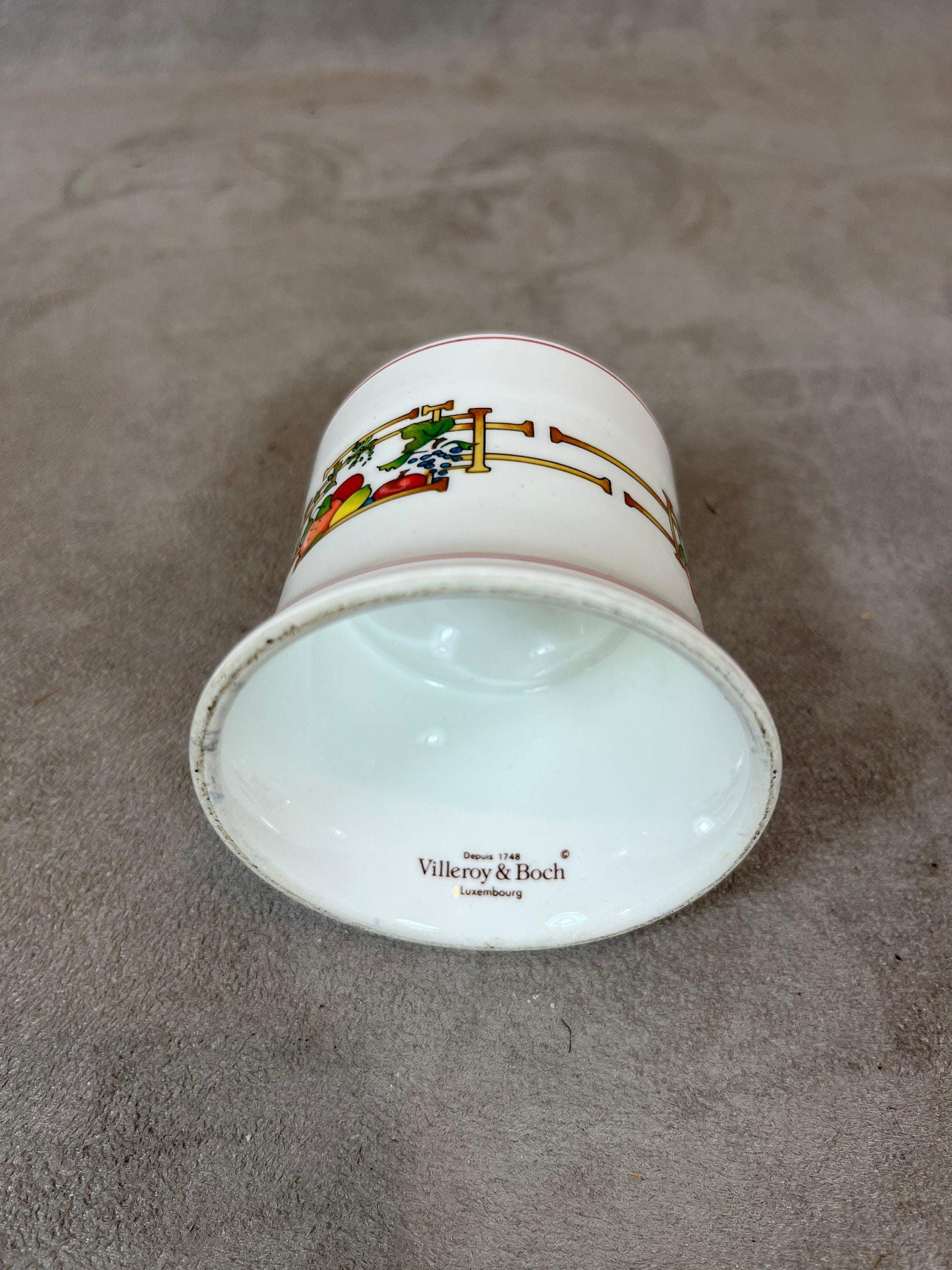 ビレロイ＆ボッホ製磁器キャンドルホルダー、ルクセンブルク製、1980年