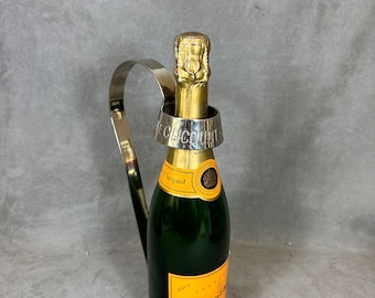 Veuve Clicquot Ponsardin Ribbon Kellnerflaschenhalter für Magnum aus Vintage-Stahl