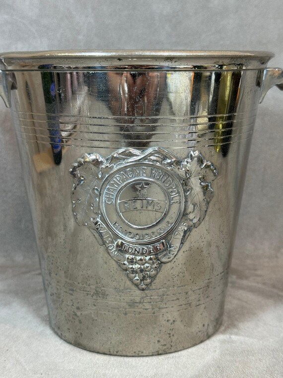 Grenadier - Seau à Champagne - Art déco - Métal argenté - Catawiki