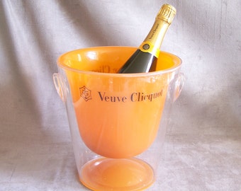 Veuve Clicquot Ponsardin champagne bucket Veuve Clicquot orange bucket for champagne bottle vintage Made in France