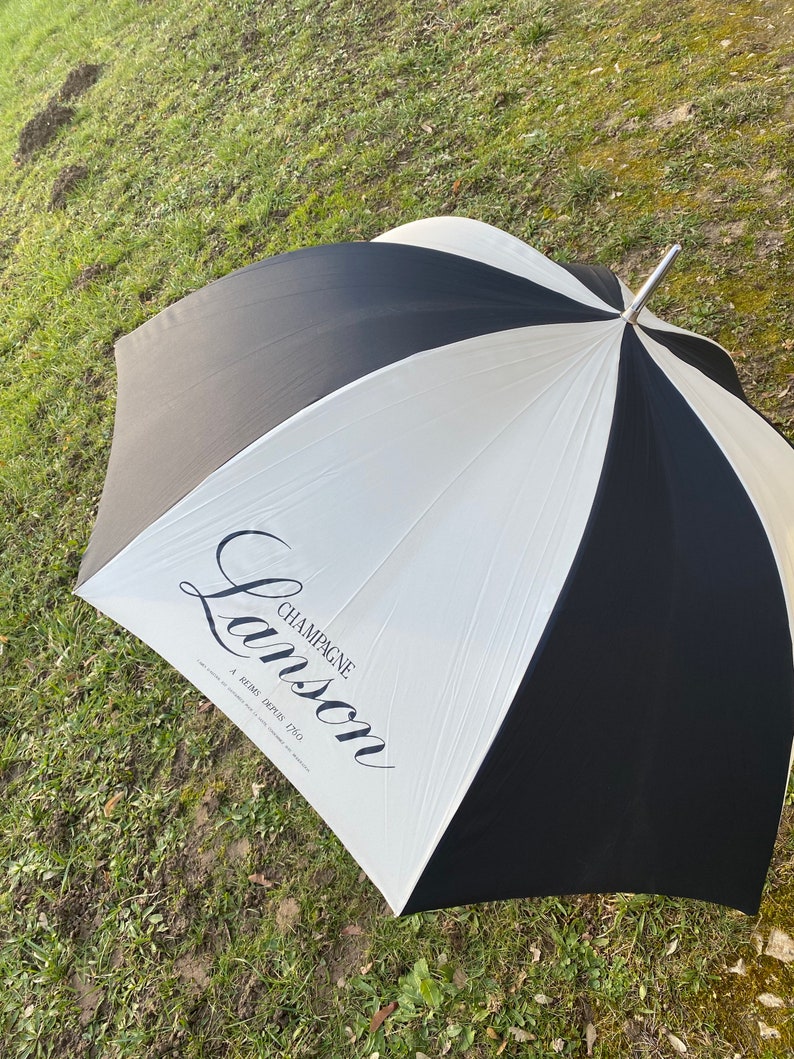 RARE Vintage Lanson Polyester Umbrella Made in France