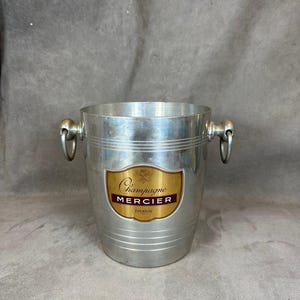 Champagne Mercier vintage champagne bucket for bottle of champagne bucket, French Champagne, Gift Champagne Made in France