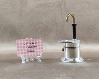 Mini cafetera italiana TAZZA 1 taza – Moka espresso aluminio