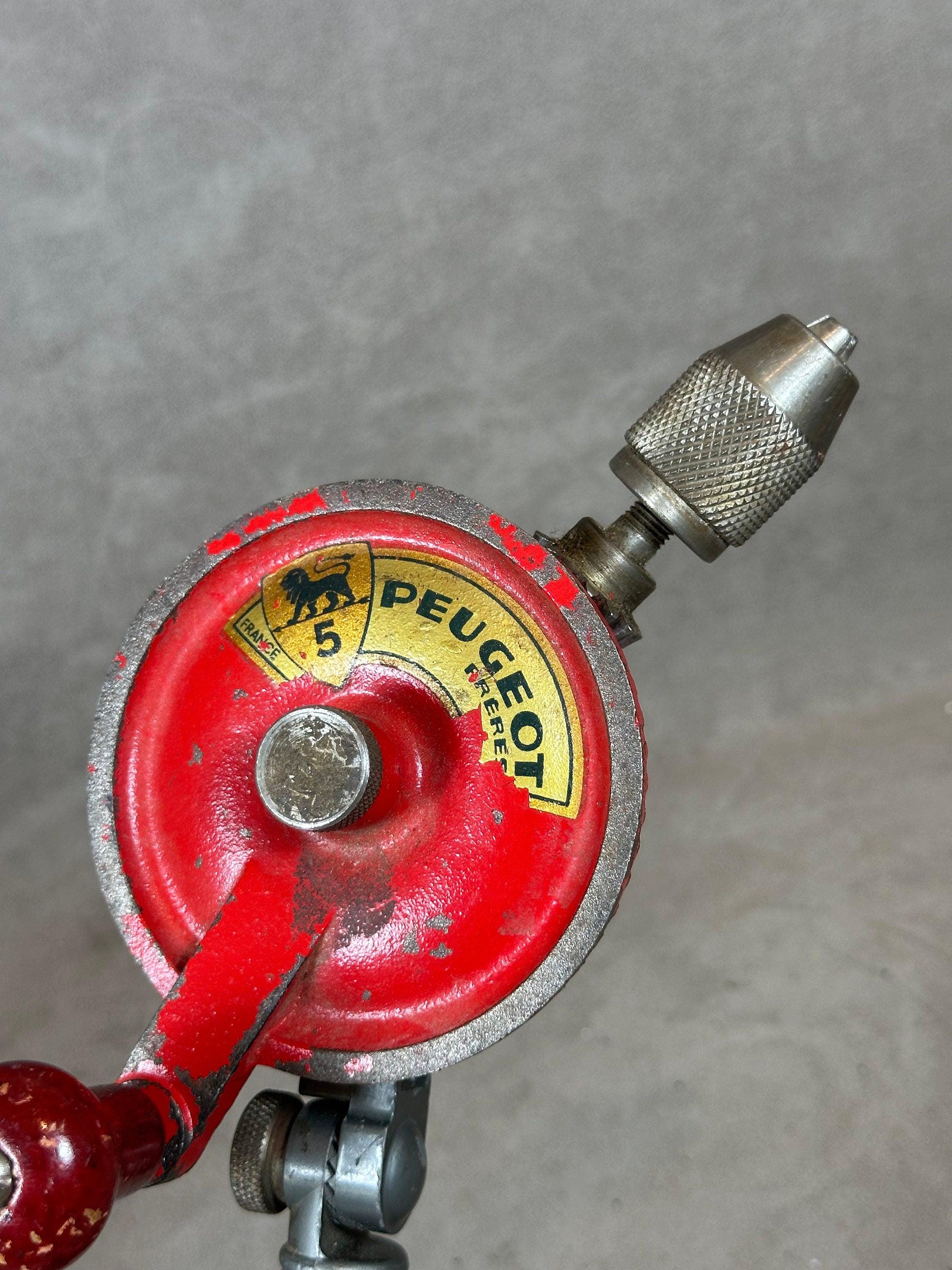 Perceuse à Main (chignole) Vintage Peugeot Frères - Milieu XXème - Occasion