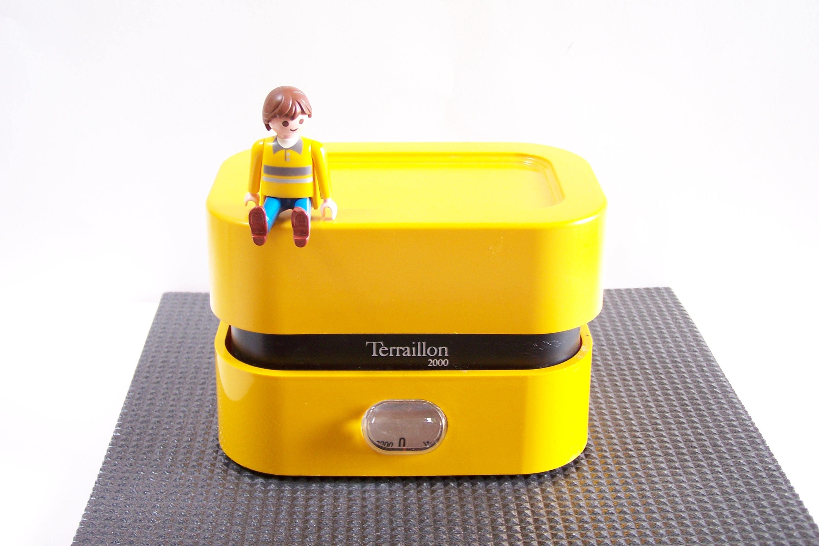 Balance de Cuisine Terraillon 2000 Vintage Jaune Made in France 1970