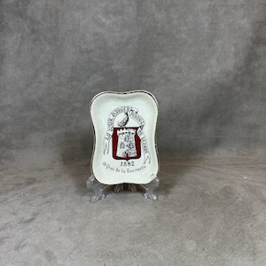 The Silver Tower Paris Ashtray, Porcelain, Ceramics, Tobacciana, Vintage Restaurant, Advertising, Paris, Made in France