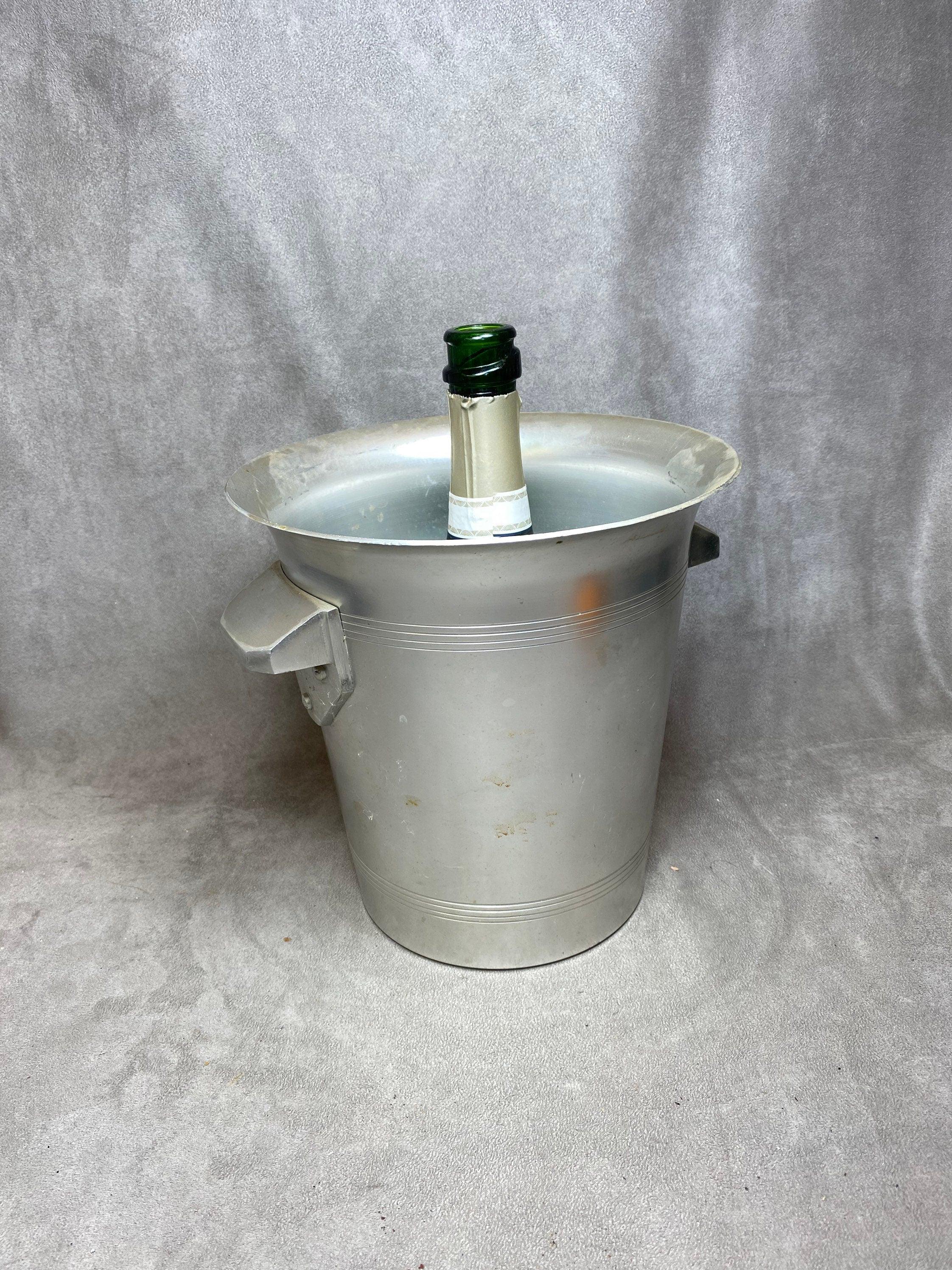 Seau à Champagne Aluminium Laurent-Perrier - Made In France - Années 1950
