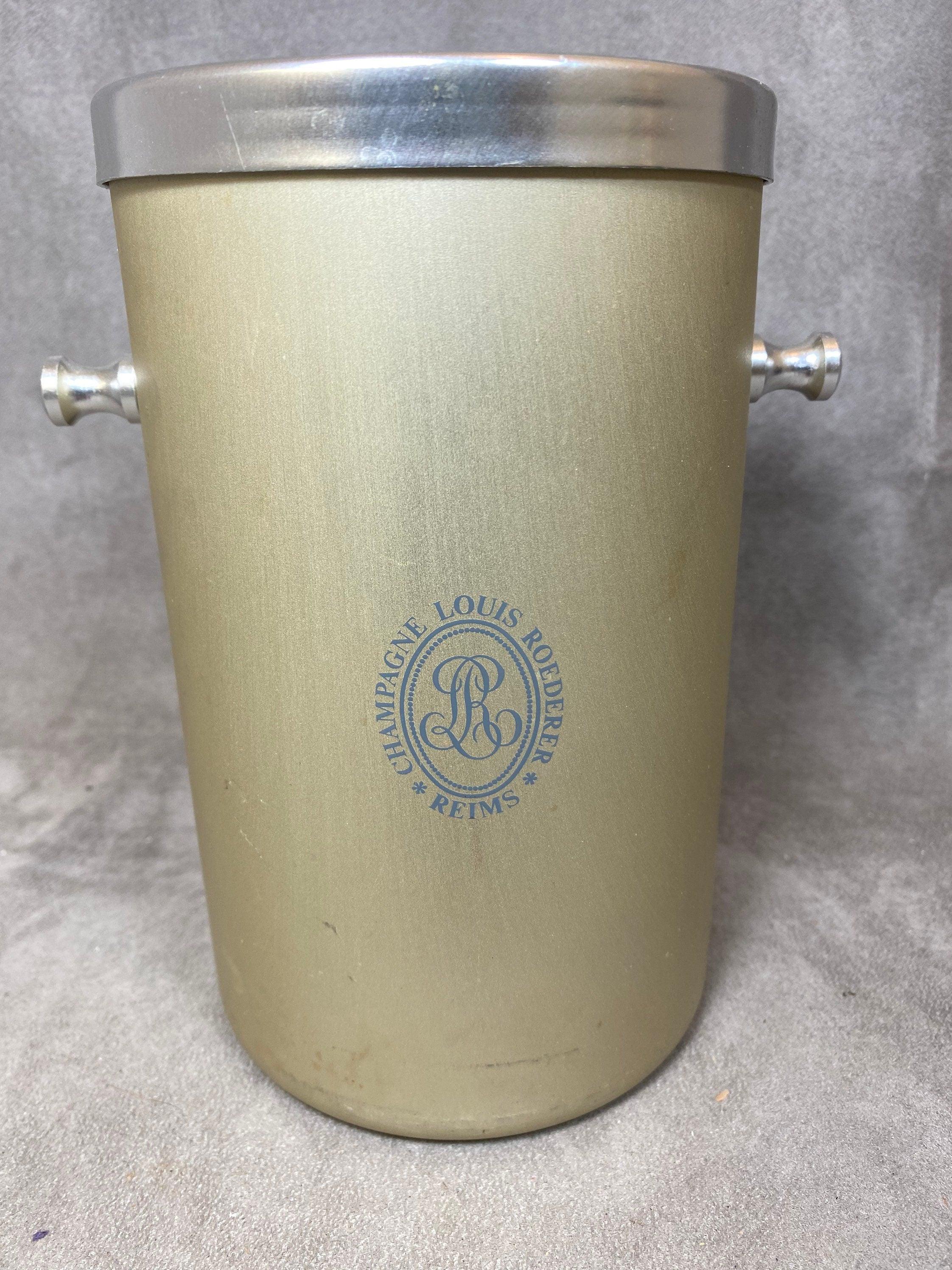 Seau à Champagne Doré Roederer Pour Magnum – Vintage Années 80 – Reims France